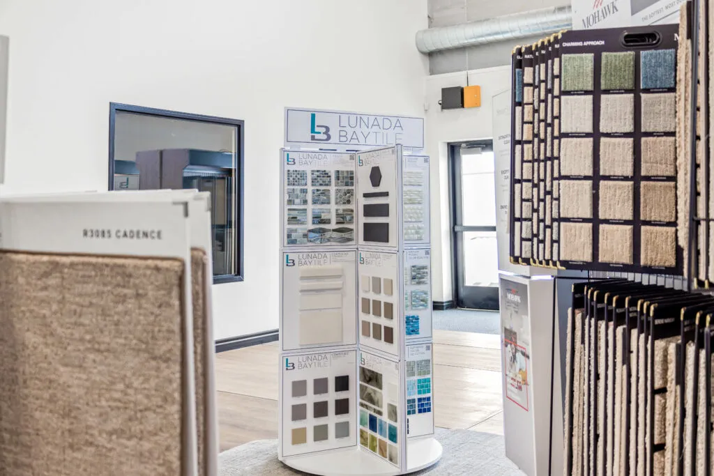 PTRT7105 Product samples at showroom | Carpet Direct Flooring